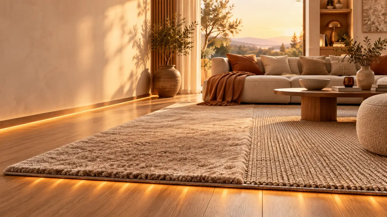 Tapis sur sol chauffant : poils ras ou tissage plat, le vrai critère qui compte