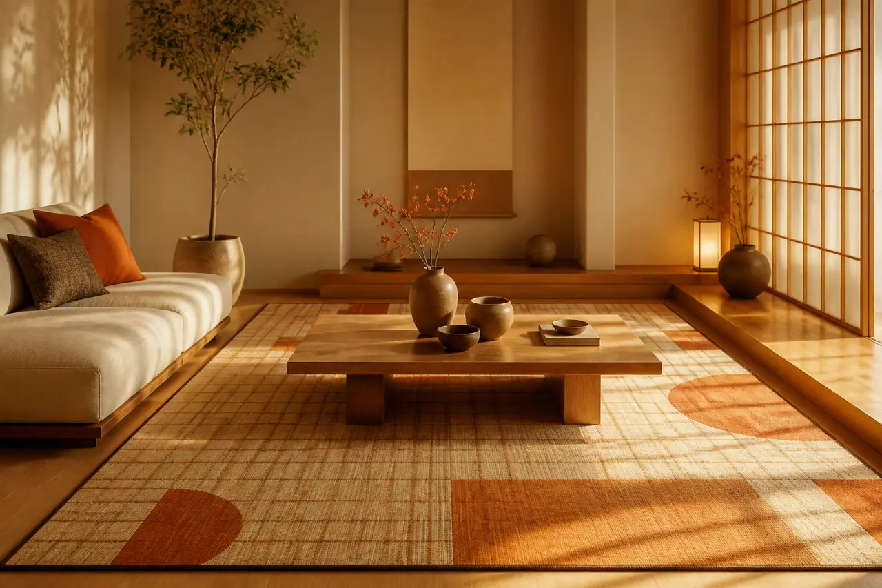 Tapis japonisant : entre héritage du tatami et design contemporain