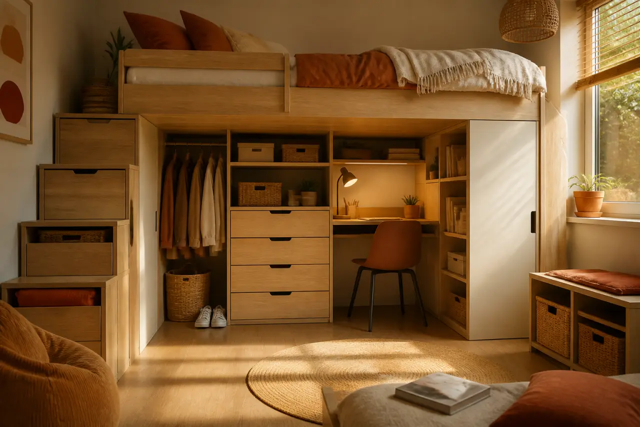 Rangement sous lit mezzanine : 5 solutions pour maximiser chaque mètre carré
