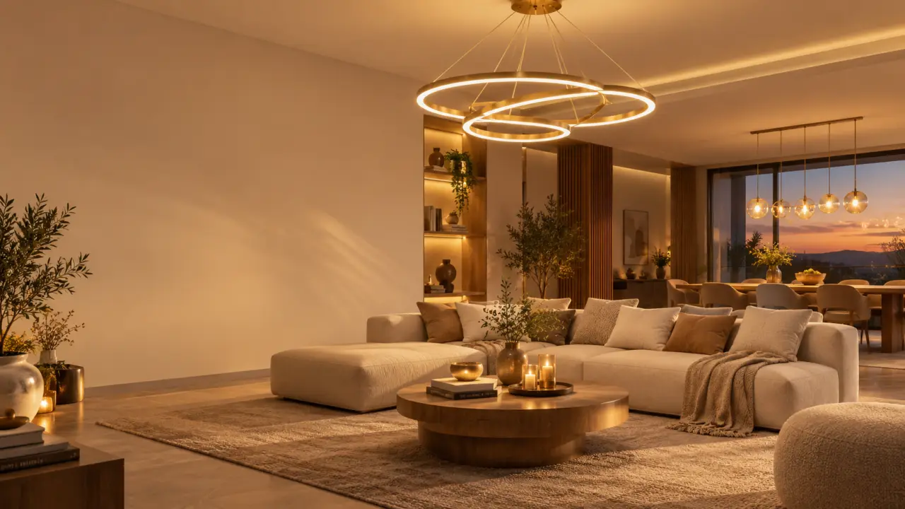 Lustre à LED : le bon format pour éclairer chaque pièce sans éblouir