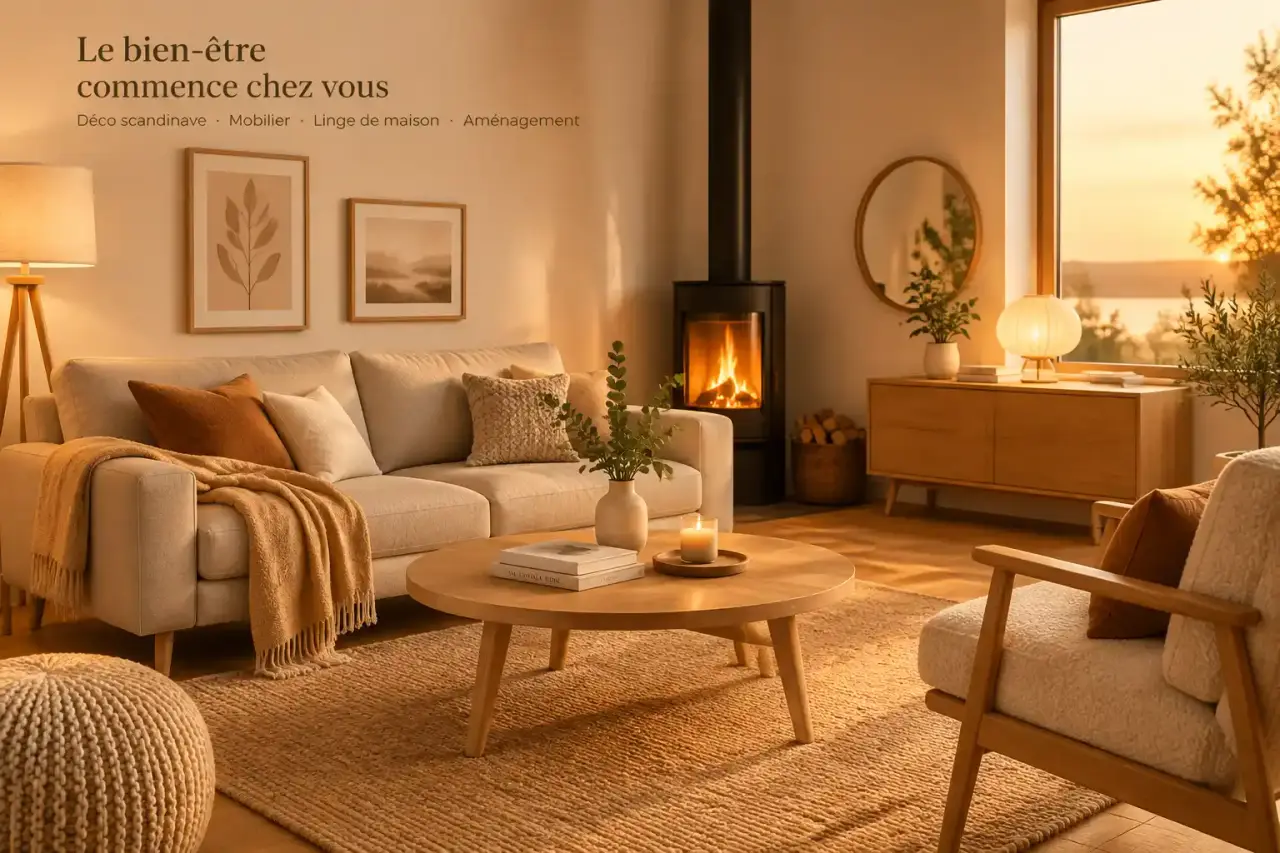 Déco scandinave cocooning : un salon douillet sans accumuler les objets