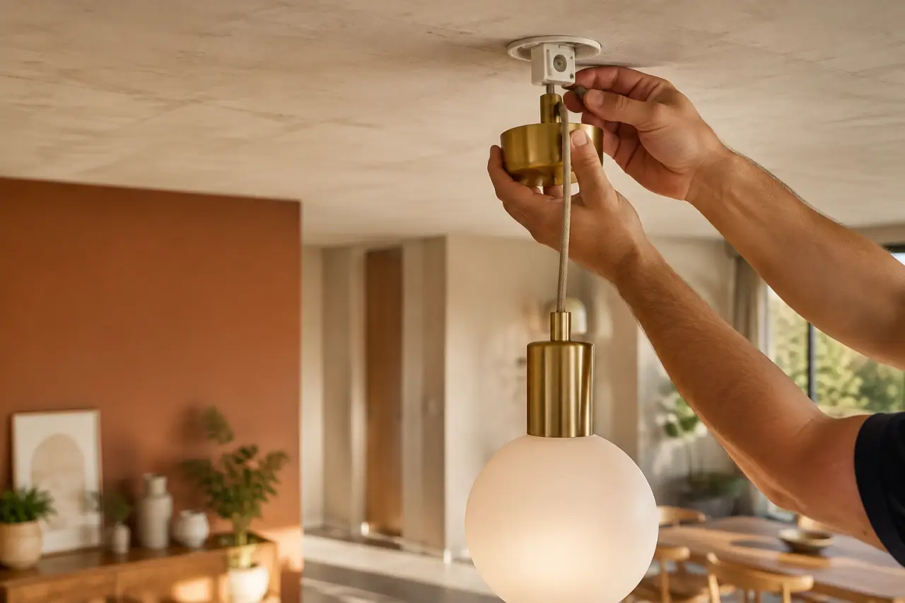Fixation d’un luminaire au plafond : boîtier DCL, plafond béton et hauteur de pose