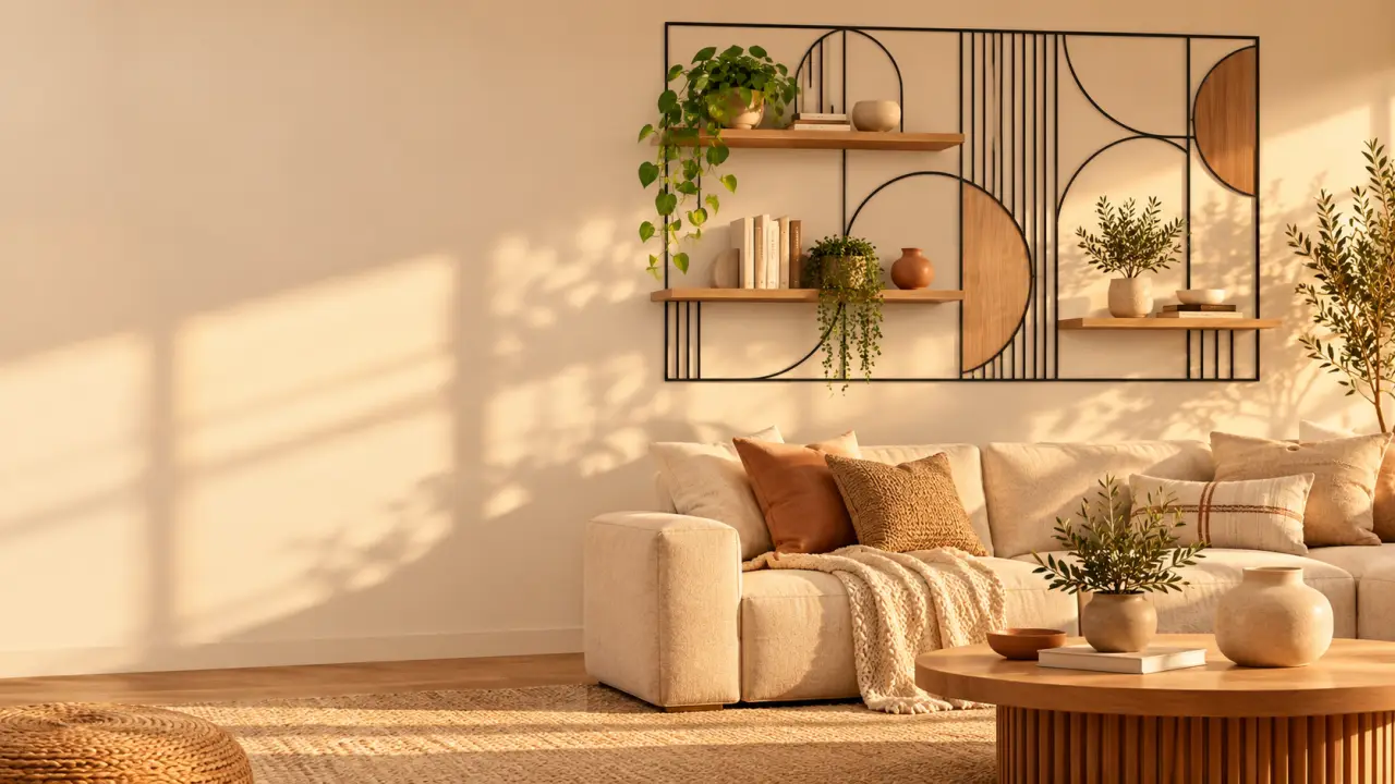 Décoration murale industrielle : associer métal et bois sans assombrir la pièce
