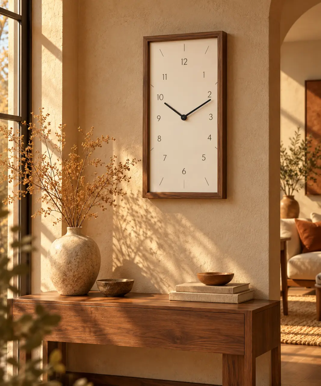Horloge murale rectangulaire : habiller un mur sans sacrifier la lecture de l’heure